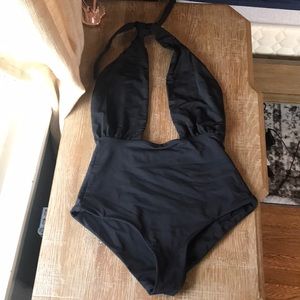 Mara Hoffman backless one piece suit